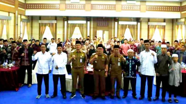 Suasana penyambutan kafillah Kota Sungaipenuh di Aulah Kantor Walikota Sungaipenuh. Foto: Ist