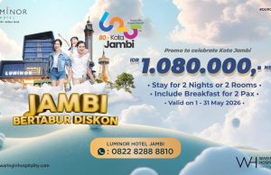 Luminor Hotel Jambi Tawarkan Promo Menginap Rayakan HUT Kota Jambi ke-80